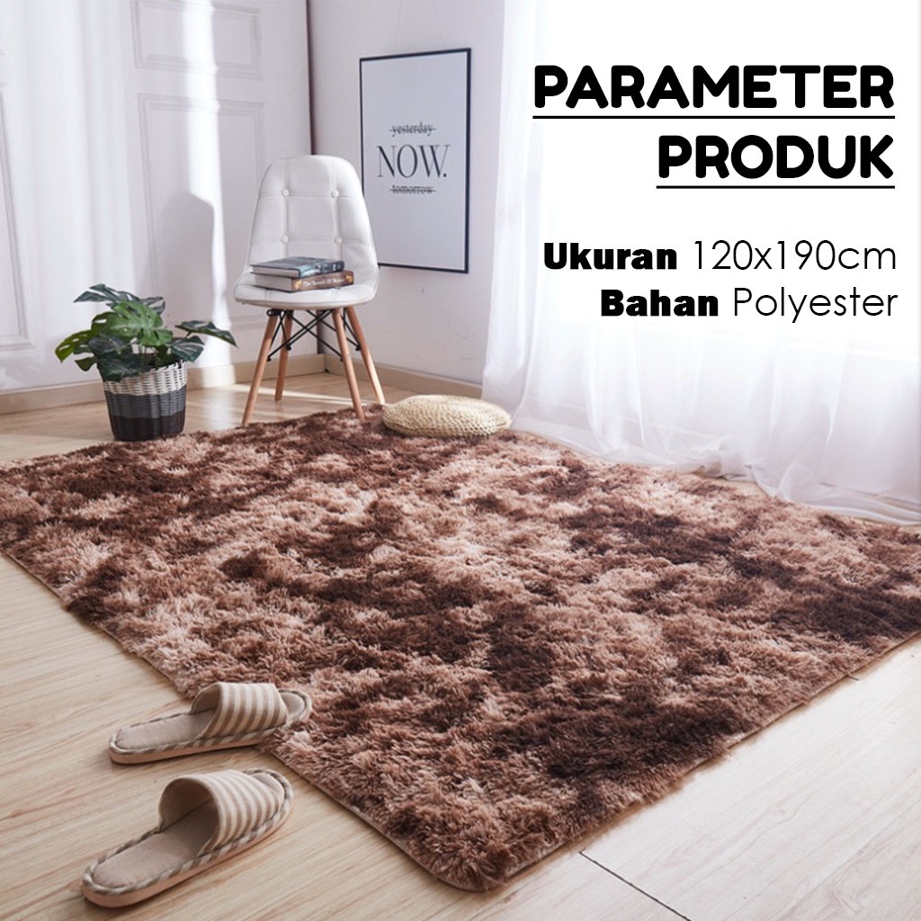 Karpet Lantai Bulu Rafsur Polos Jumbo Lembut Tebal Ukuran 120x190cm Anti Slip Perlengkapan Rumah Tangga Ruang Keluarga Kamar Tidur Import - DD-4B - Comfort Homes