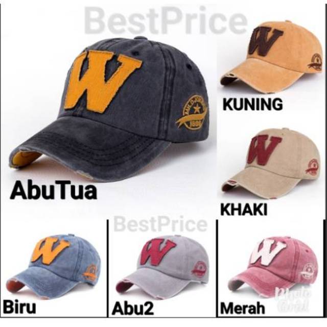 Topi Baseball Cowok Cewek Import Pria Golf Logo