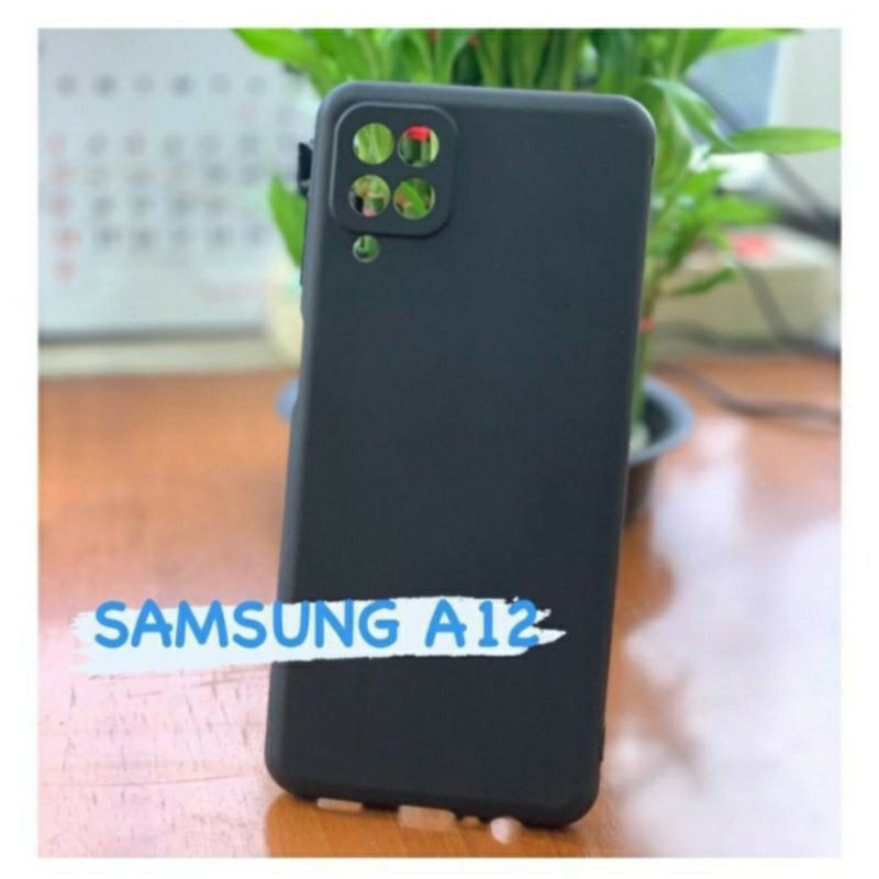 Samsung A12 Softcase Premium Matte Macaron Protect Camera Cover Soft Case
