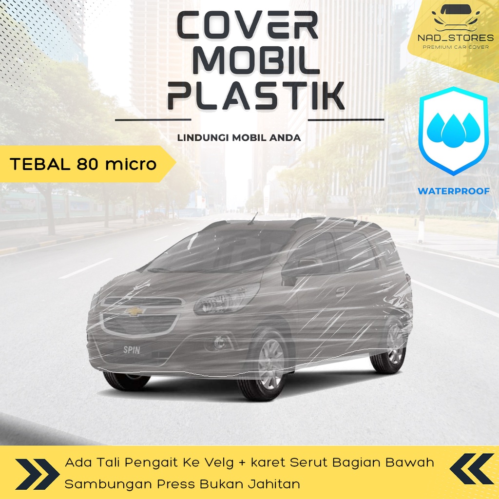 Sarung Mobil Spin Plastik Body Cover Mobil Spin Transparan Bening