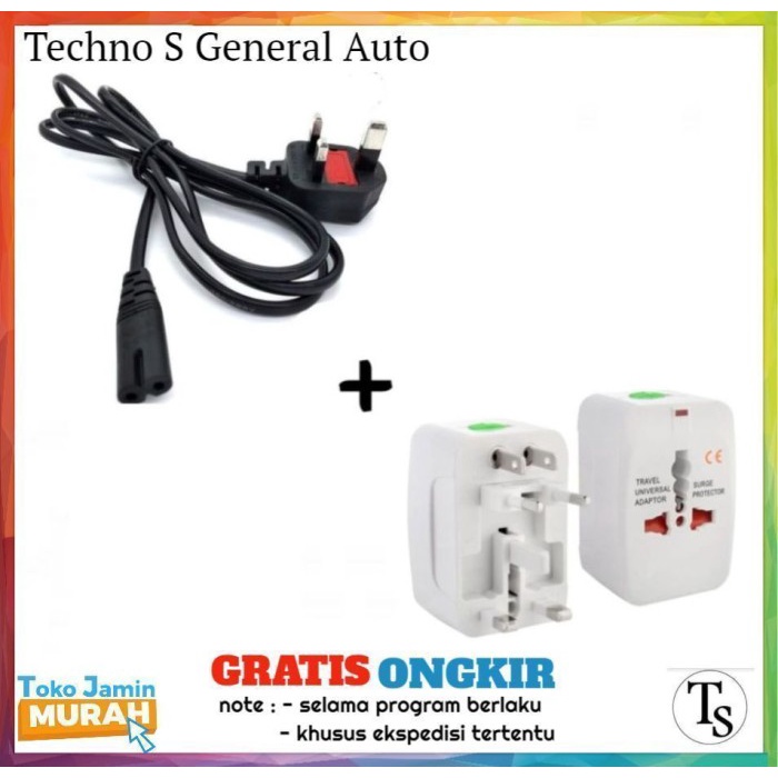 Kabel Power PS4 Slim - PS4 Fat - PS3 - PS2 Original - Power cable PS 4 ORIGINAL Original original