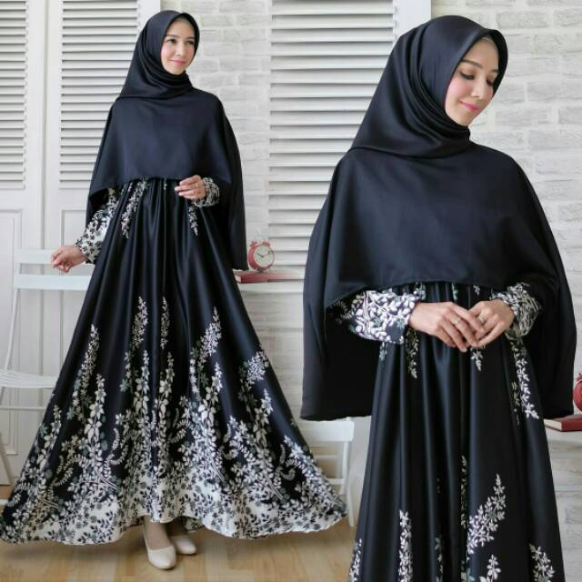 FREYA Gamis maxi dress syari REAL PIC terbaru