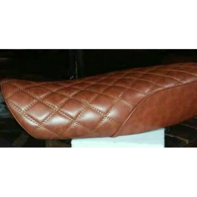 Jok coklat custom w175 kawasaki