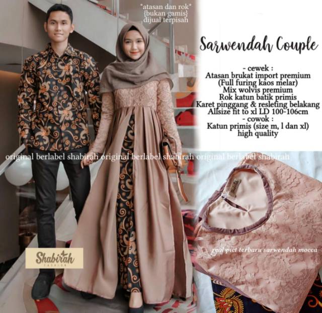  BAJU  PESTA BEST SELLER COUPLE  SARWENDAH BAJU  PESTA KEBAYA 