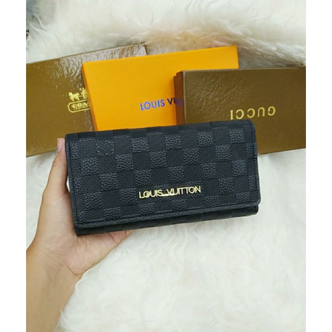 Dompet Panjang Lipat 3 Tutup Wanita Freebox