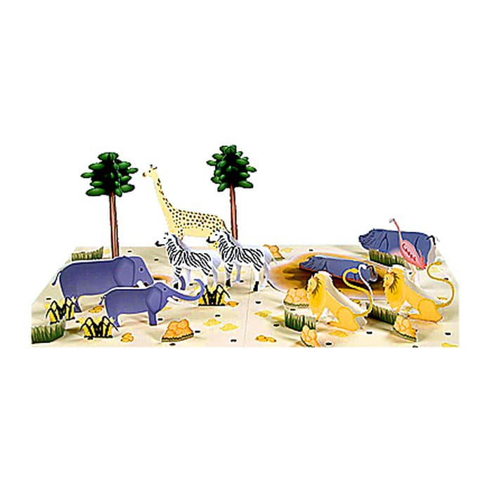 DIY Miniatur Papercraft Taman Safari