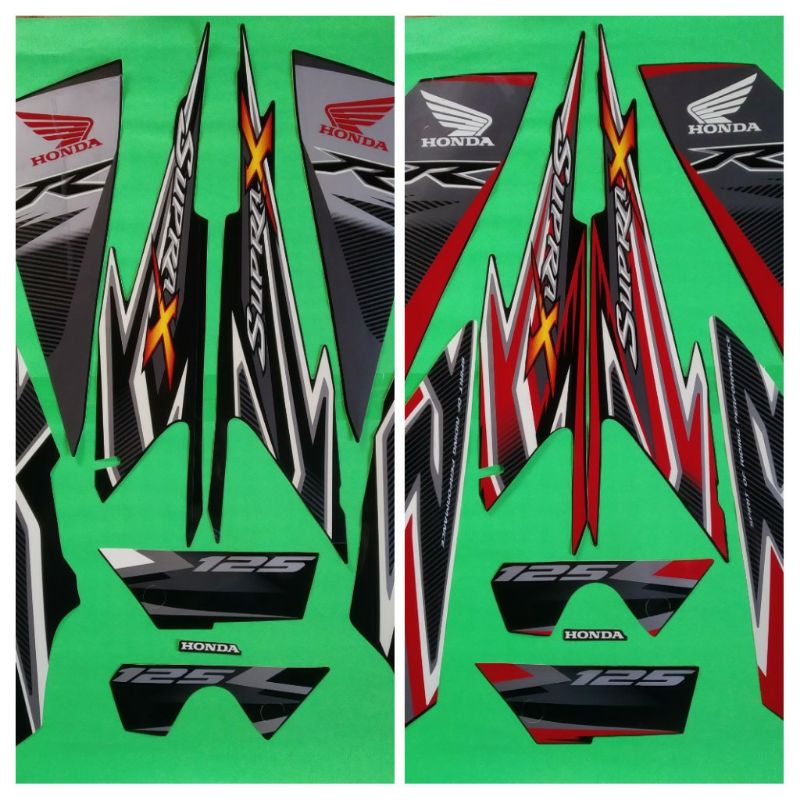 Stiker Striping Motor Honda Supra X 125 R CW 2012 Standar Original
