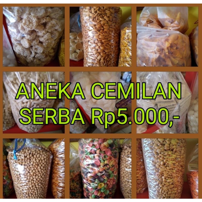 

SERBA 5000an Aneka cemilan snack