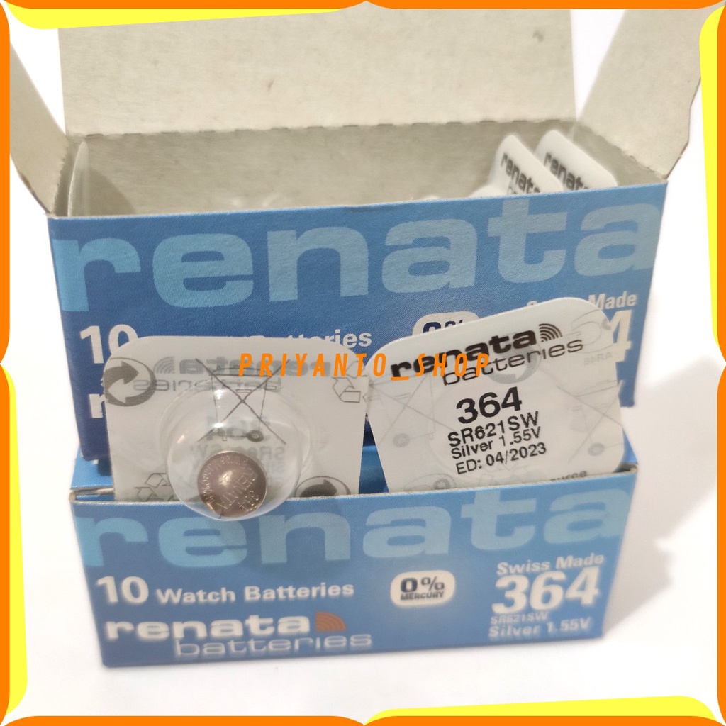 Baterai Batre Jam Tangan Renata SR621SW Renata 364 ORIGINAL Swiss