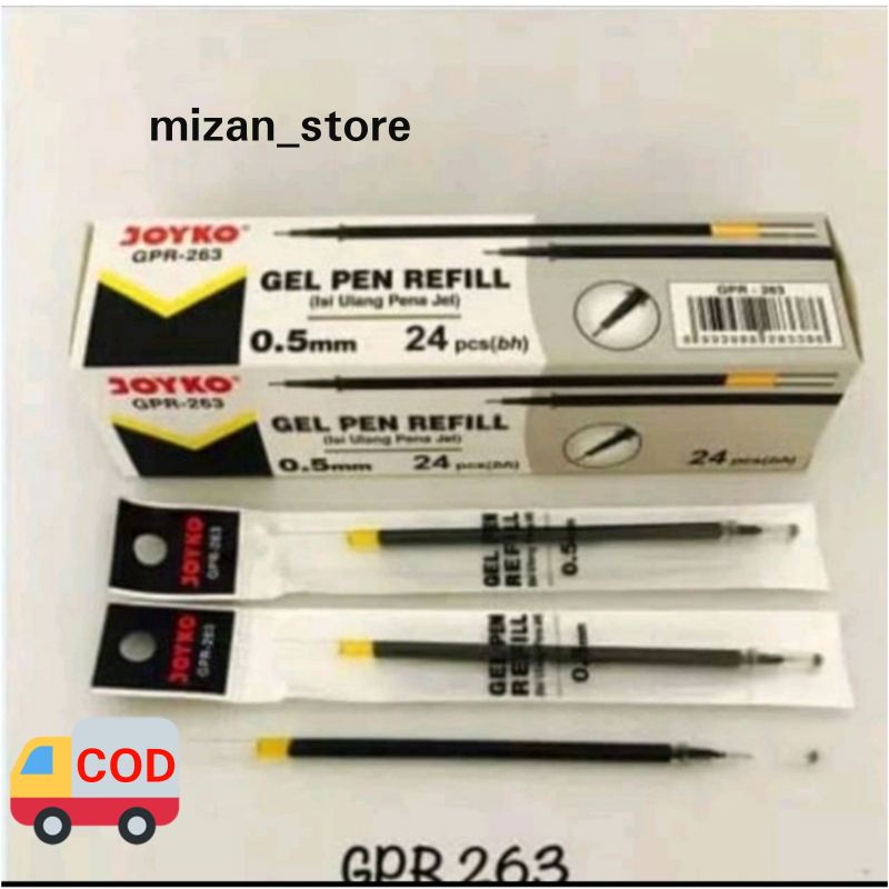 REFILL PULPEN JOYKO 263 TINTA HITAM (HARGA SATUAN)