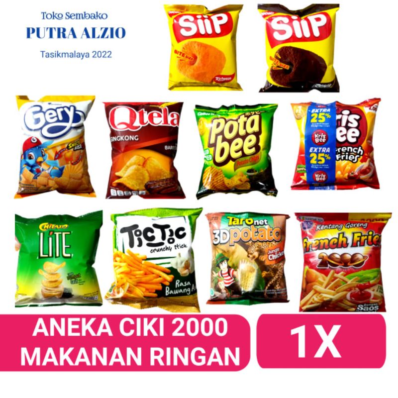 

ANEKA CIKI SNACK MAKANAN RINGAN 2000