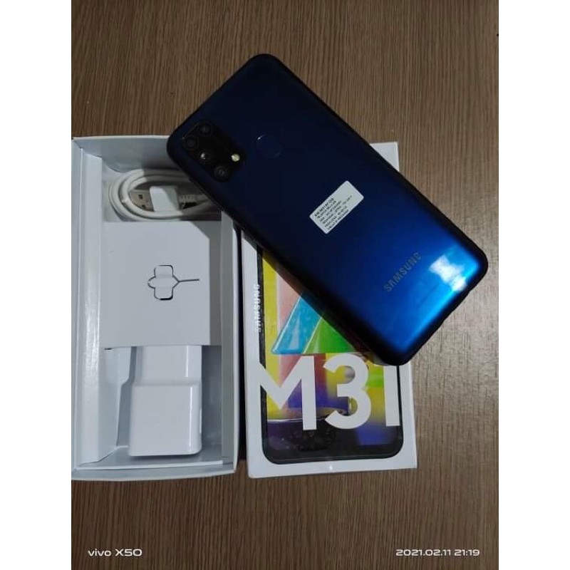 Jual HP Handphone Bekas Samsung M31 Ram 6/128gb Fullset Mulus Masih Garansi HP Seken Second