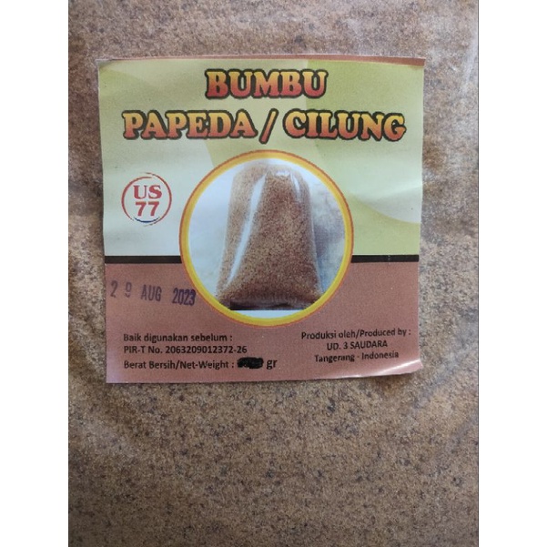 Bumbu papeda cilung rasa orignal 250 g