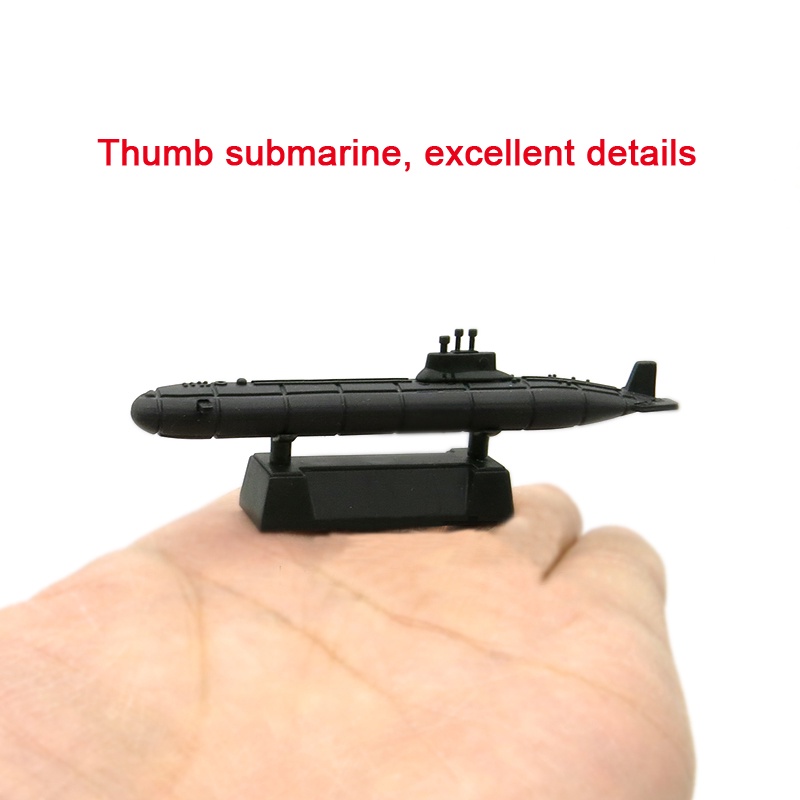 6pcs Mainan Rakitan Model Kapal Selam Rusia Typhoon-class Nuklir Submarines Mini Untuk Anak