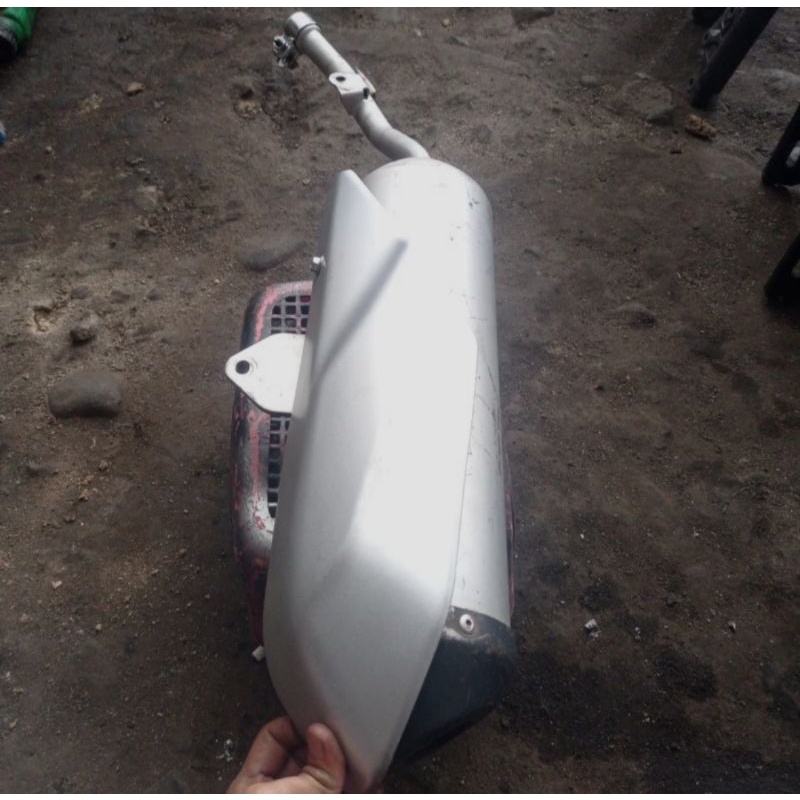 slincer knalpot standar kawasaki klx 150 original