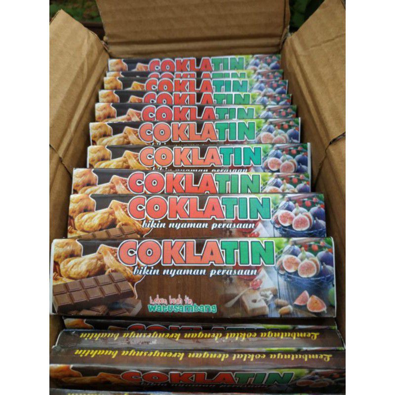 

COKLATIN (coklat isi buah tinndan kacang almond)