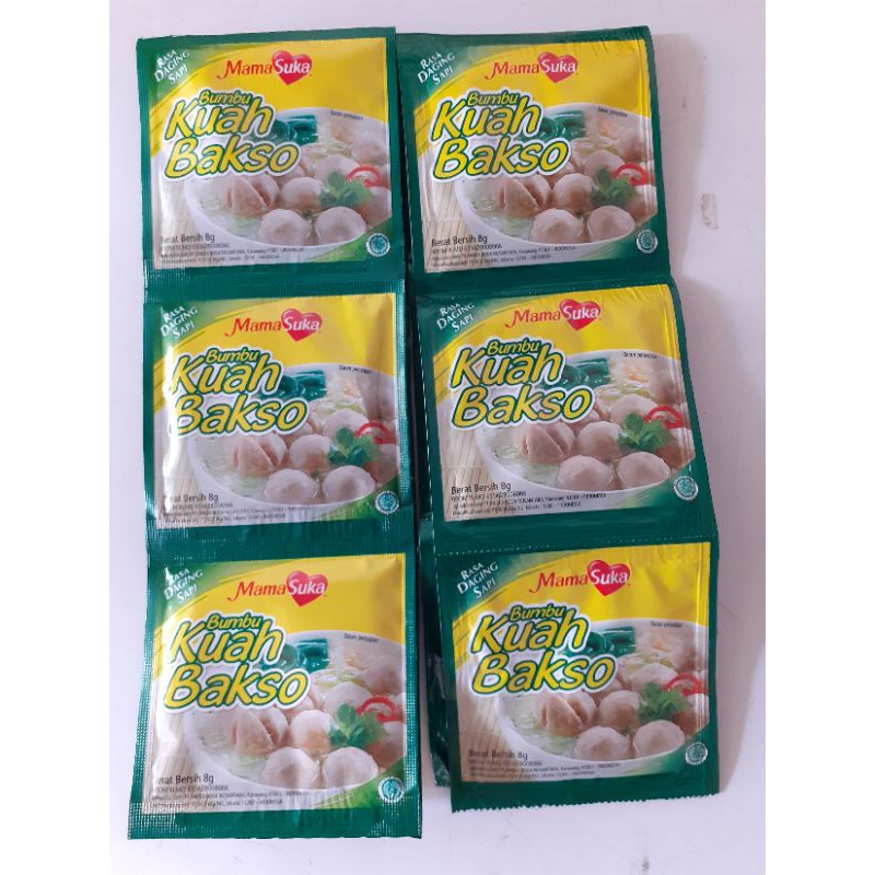 

Isi 10 pcs Bumbu Kuah Baso Merk Mama Suka