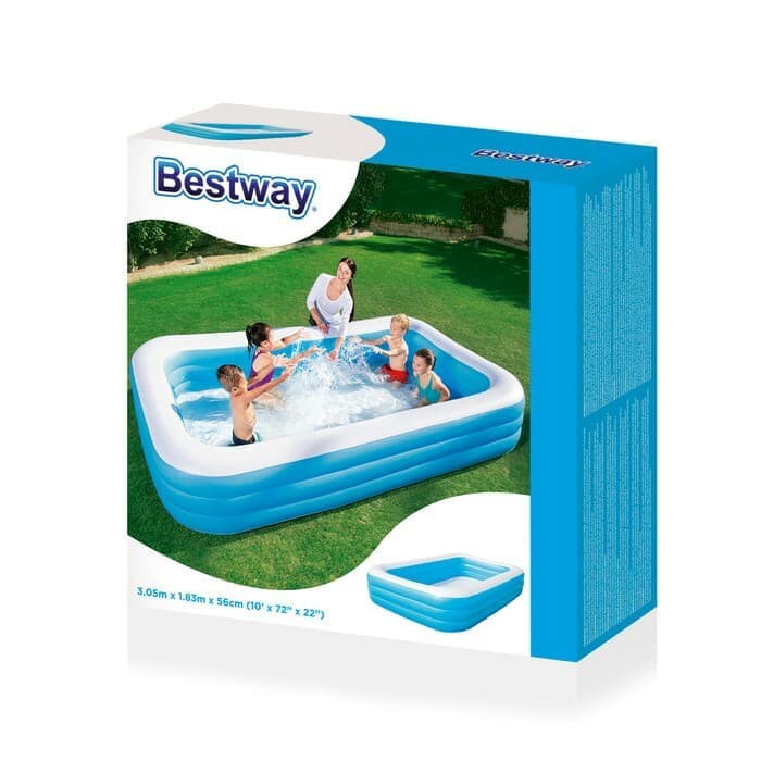 PROMO Kolam renang anak Bestway 305x183x56cm jumbo 54009 54121 Makassar ban tiup angin