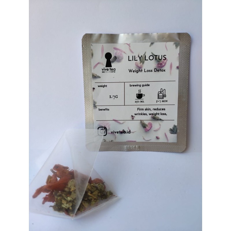 

Lily lotus weight loss detox tea bag