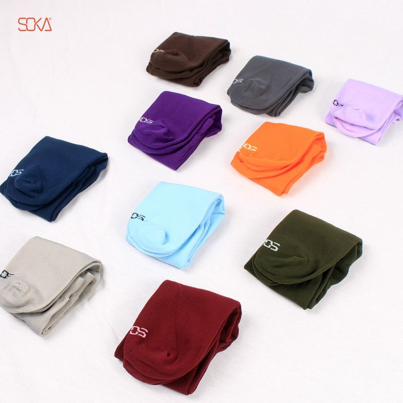 [1 PASANG] Kaos Kaki Soka Original Tanpa Jempol  - Kaos Kaki Muslimah Wanita Hijab Haji Umroh Warna 