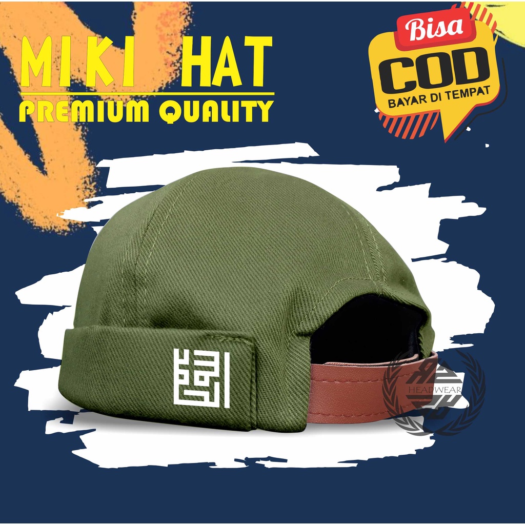 Topi Peci Miki Hat Peci Uas Kufi Alhamdulilah Bahan Daimaru Premium