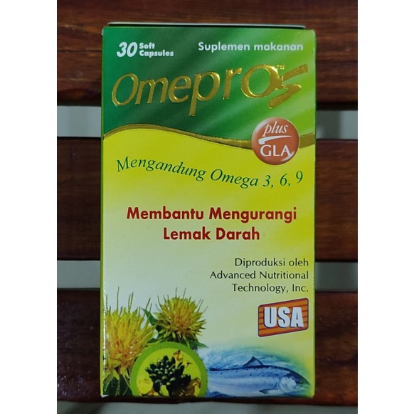 OmeproS 30 Kapsul / Menurunkan Kadar Kolesterol / Omega 3, 6, 9 / Vitamin E