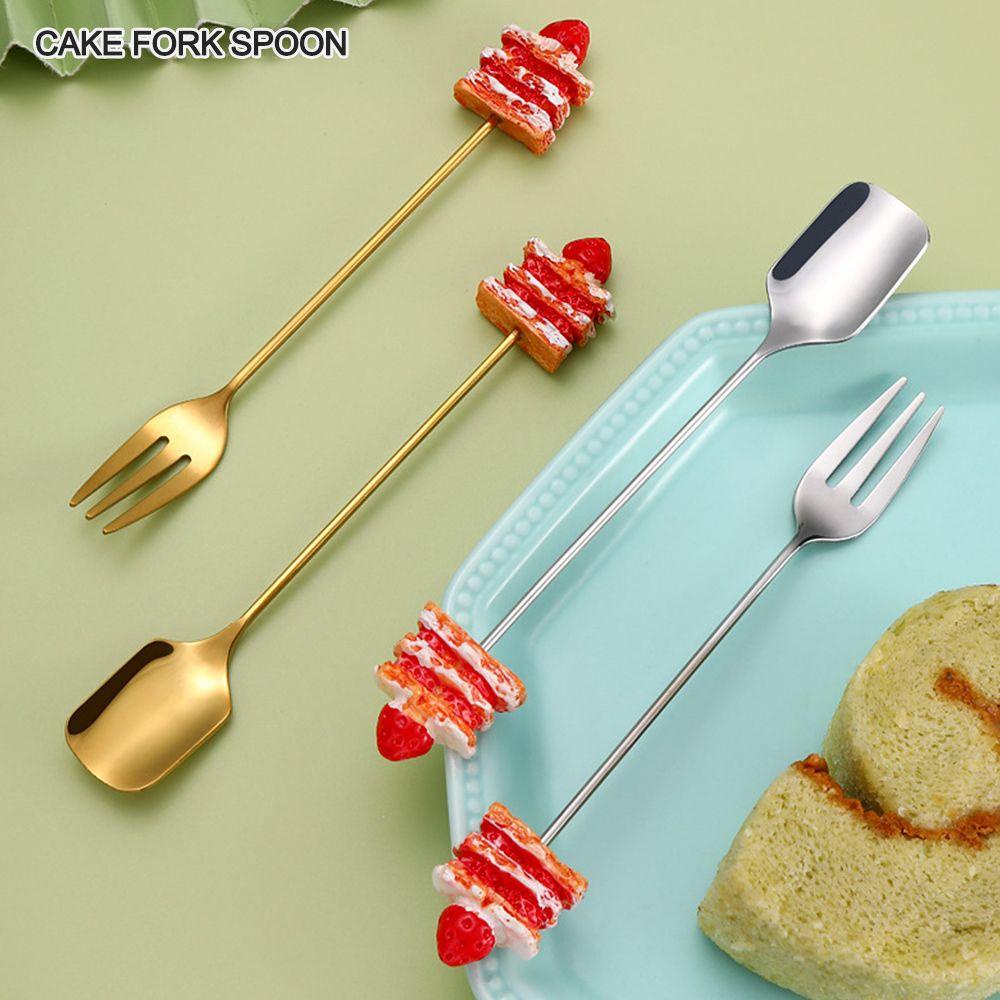 Preva Cutlery Set Alat Makan Anak Lucu Kartun Kue Kopi Dessert Teh Ice Cream Stainless Steel