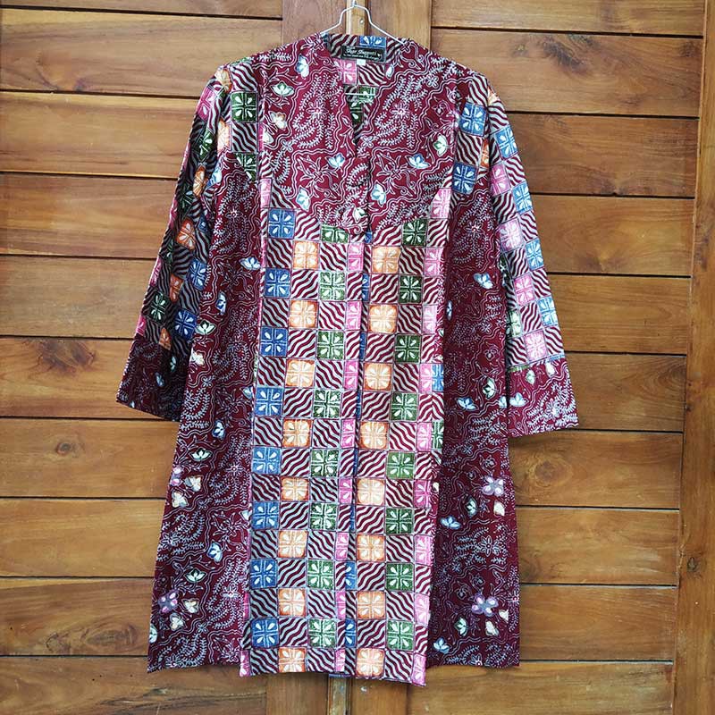 Blouse Tunik Batik Cap Colet Premium Katun Primisima