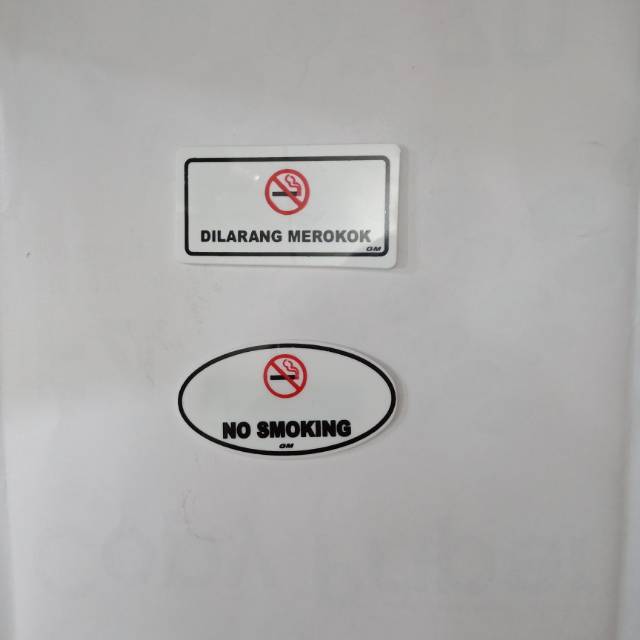 

Label NO SMOKING DILARANG MEROKOK KECIL