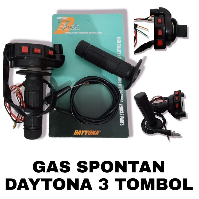 Gas Spontan Daytona Polos Daytona 3 Tombol 2 Tombol On Off + Starter Universal