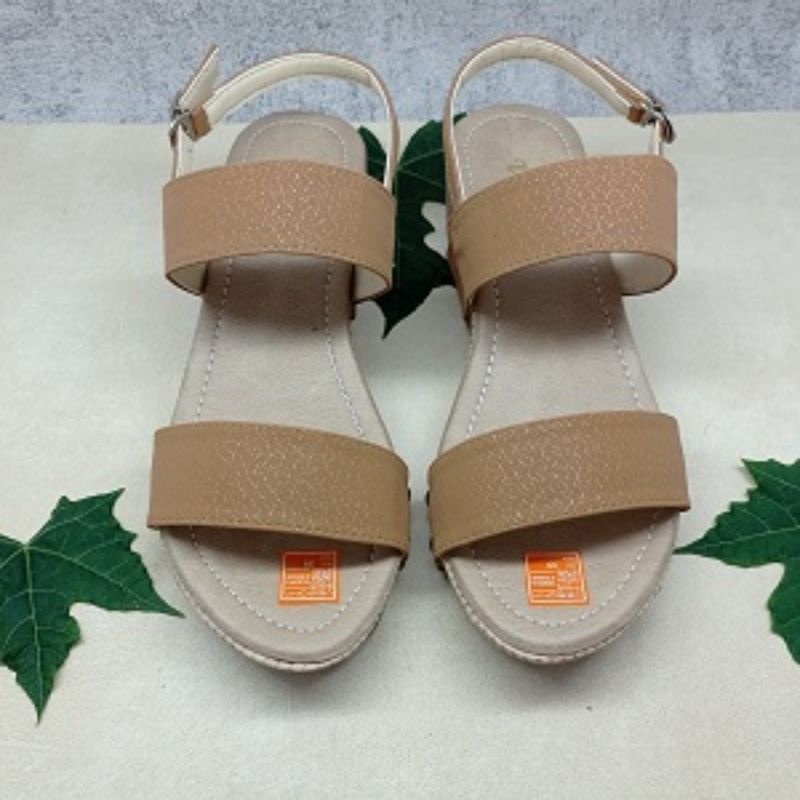 mqstars -Sandal Wedges Wanita Strap Dua 5cm