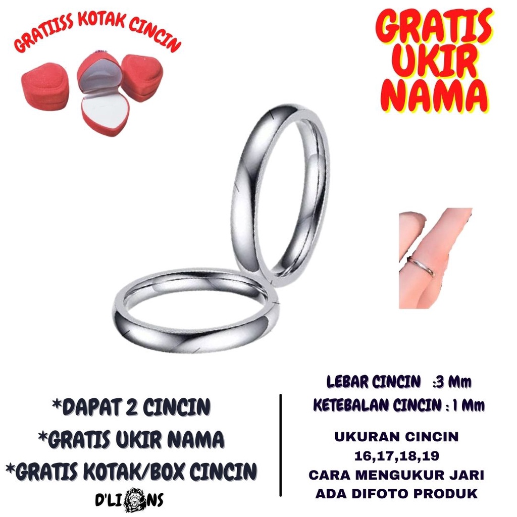 CINCIN COUPLE HITAM BULAT ,DAPAT 2 CINCIN ,GRATIS UKIRR NAMA,GRATIS BOX/KOTAK CINCIN,CINCIN PASANGAN