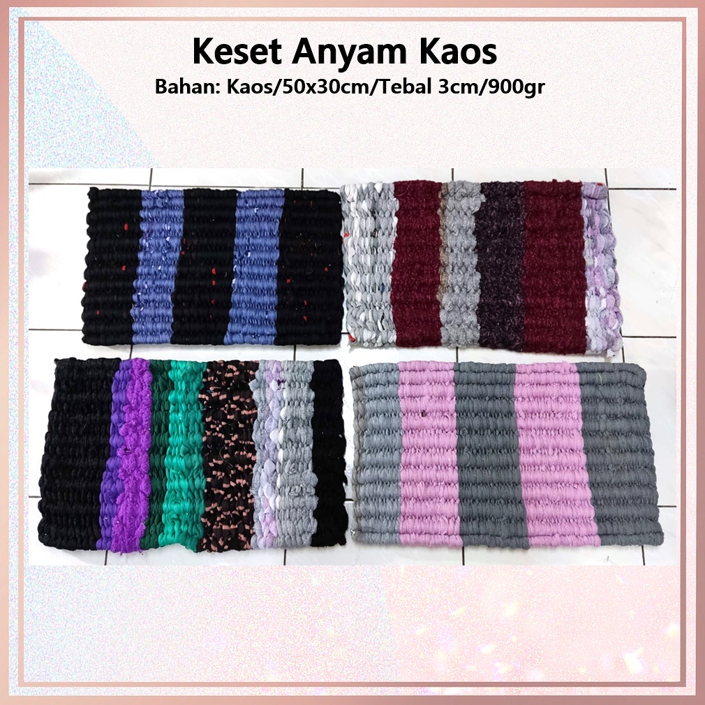 Keset Anyam Bahan Kaos 50cm