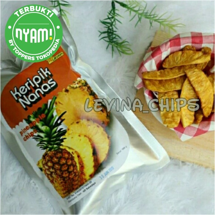 

Keripik kripik buah nanas levina 100 gram oleh oleh khas malang