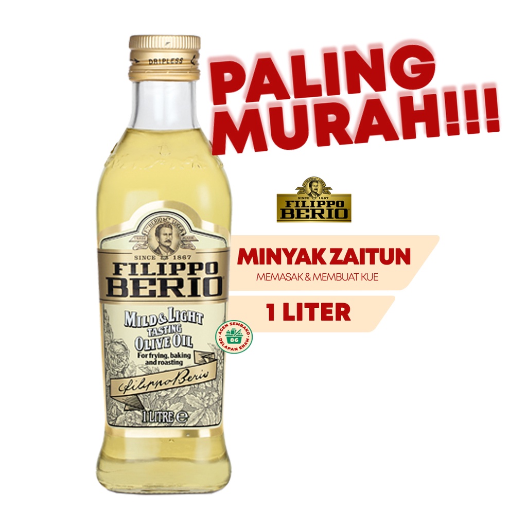 

Filippo Berio Extra Light Olive Oil 1 Lt - Minyak Zaitun ELOO