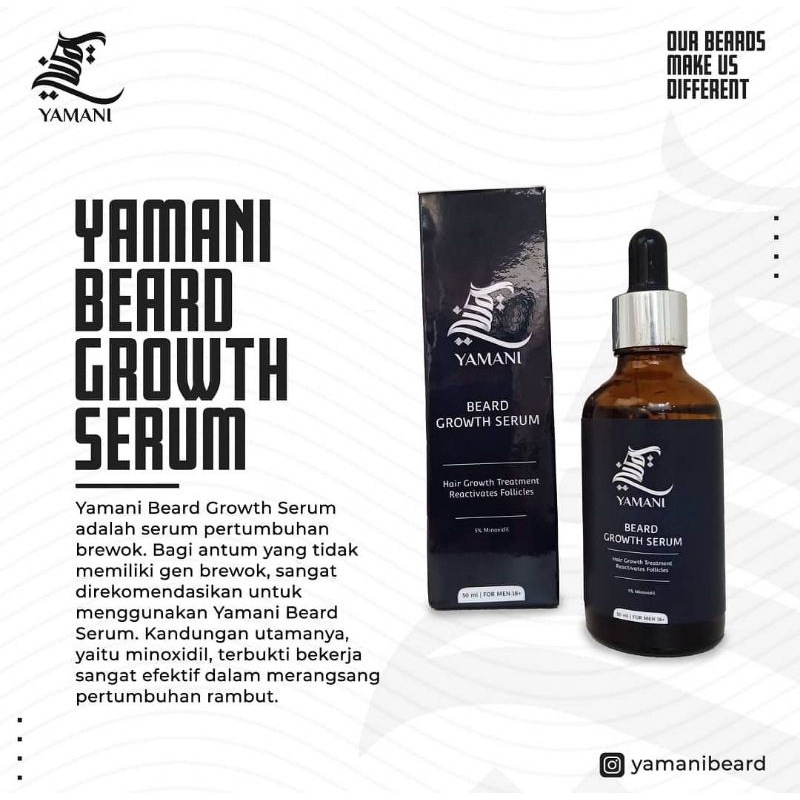 yamani Beard Growth serum Penumbuh Brewok Dan Kumis