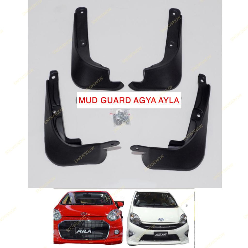 Mud Guard Agya Ayla 2012 2016 Karpet Lumpur