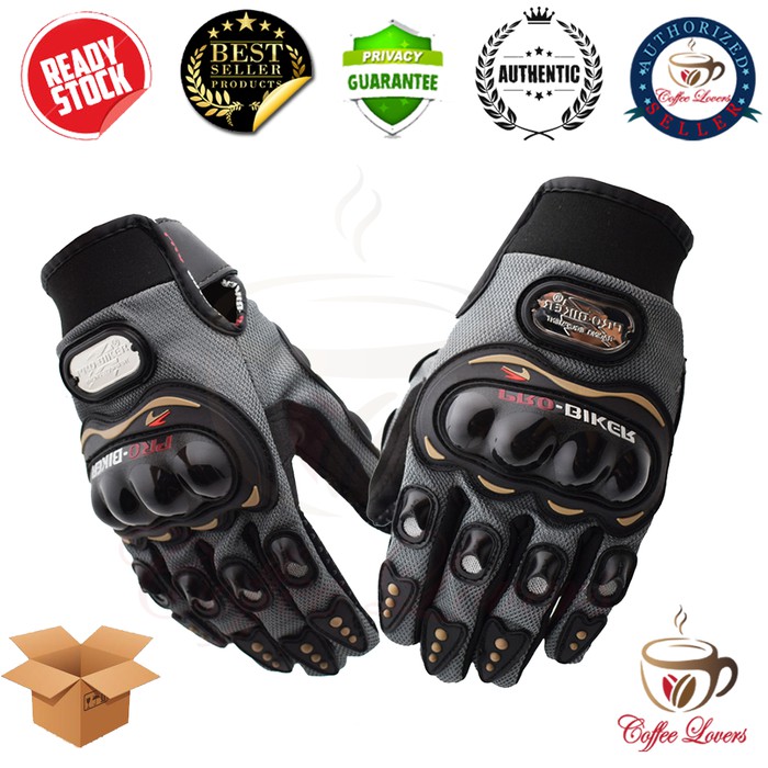 

SARUNG TANGAN MOTOR PRO BIKER FULL FINGER MCS-01 - GREY UKURAN XL