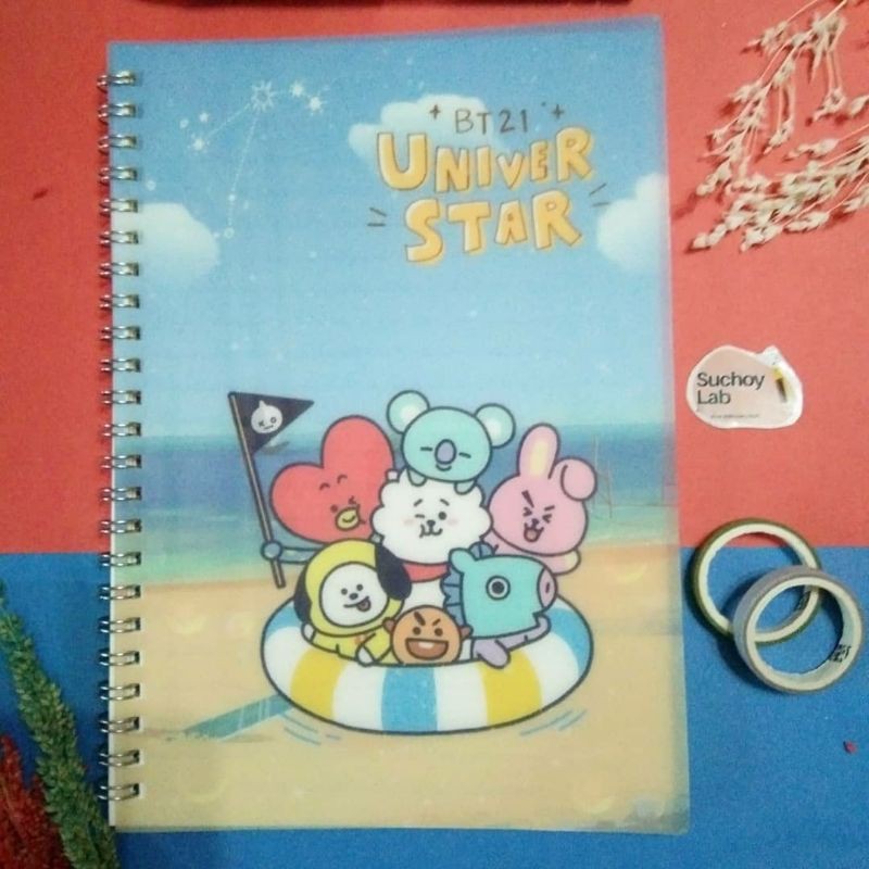 

Buku Tulis A5 - Notebook Spiral A5 - BT21 - BTS