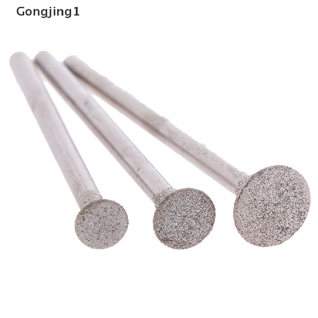 Gongjing1 12Pcs Mata Bor Gerinda Diamond 2.3mm Untuk Ukir / Poles Batu Giok