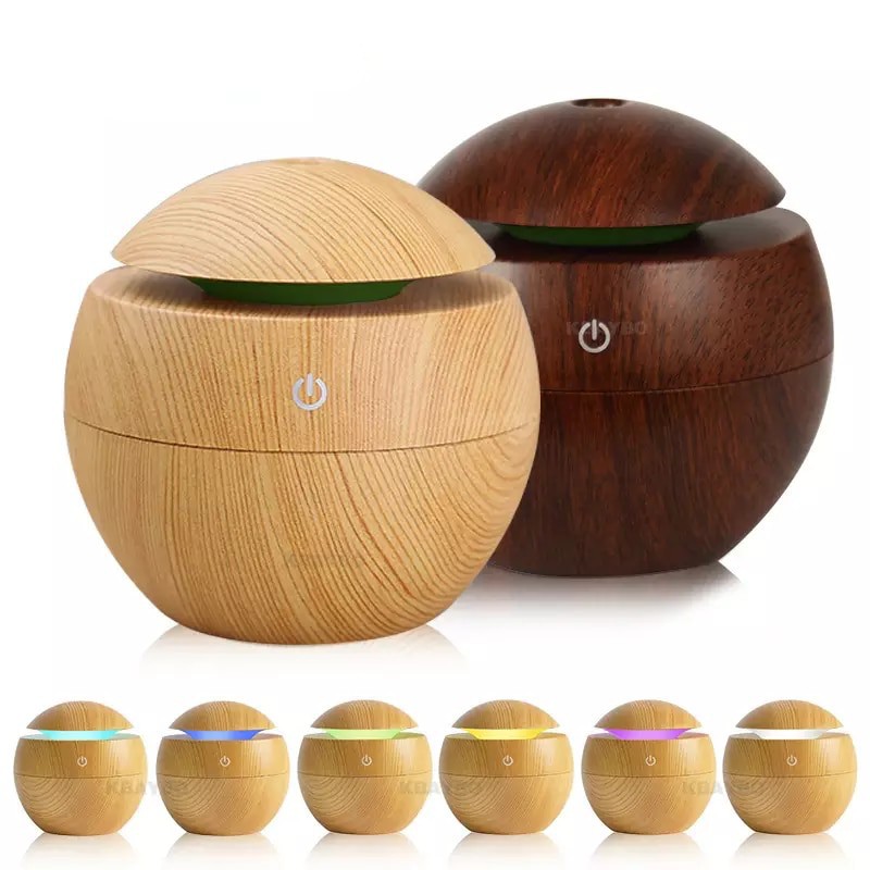 MPro Pelembab Udara Air Humidifier Difusser Pengharum Ruangan Aromatherapy Desain Kayu Minimalis jnp