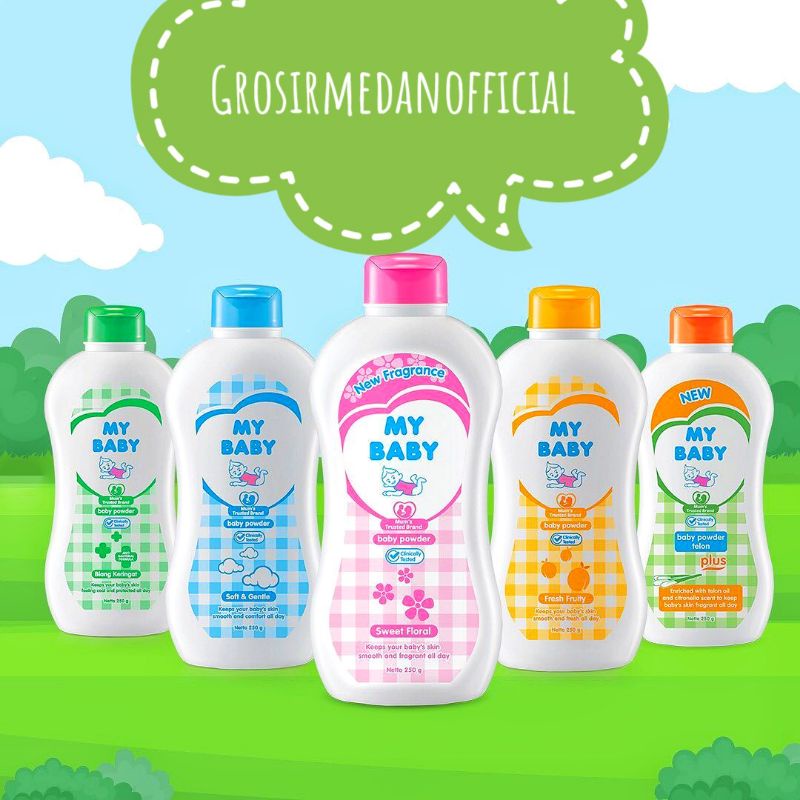 MY BABY POWDER 150, 250, 350 GRAM - BEDAK BAYI MAY BEBY