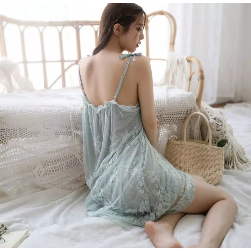 DeSecrettz SOPHIA Baju Tidur Wanita Dewasa Sexy, Includes Lingerie Sexy &amp; G String, Baju Tidur Sexy, Baju Haram Sexy, Baju Dinas Depan Suami, Baju Tidur Wanita Sexy