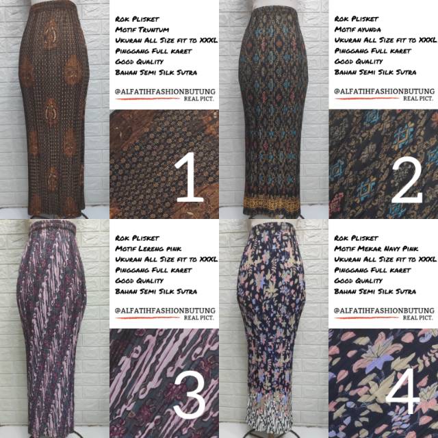 ROK BATIK PLISKET | PRISKET | SARUNG KEBAYA | ROK JUMBO MAKASSAR | alfatihfashionbutung
