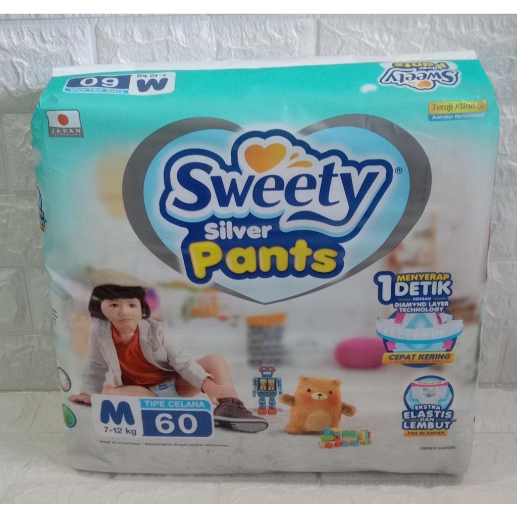 SWEETY SILVER PANTS L54 M60 XL44 XXL36