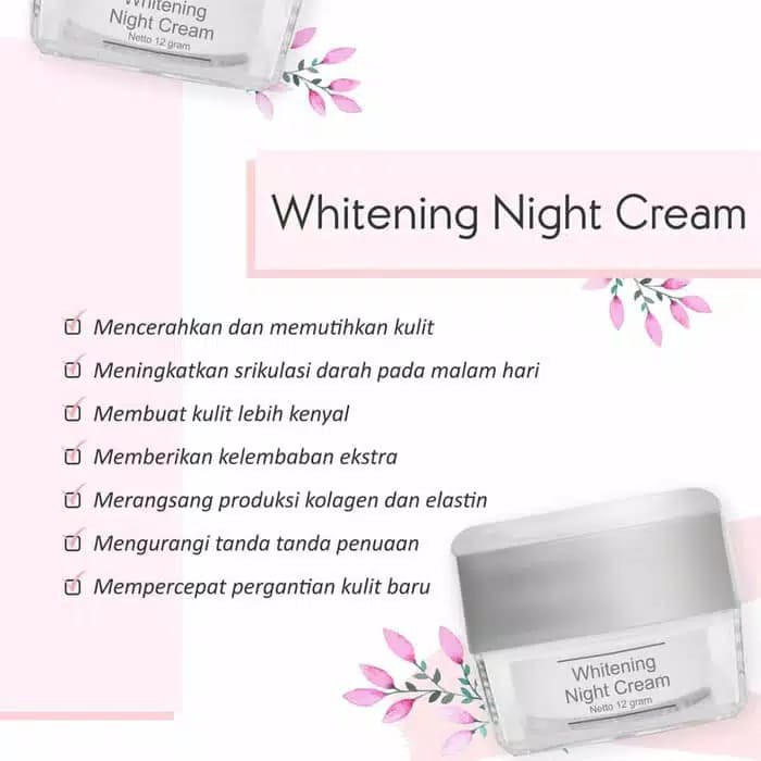 WHITENING  NIGHT  CREAM MS GLOW