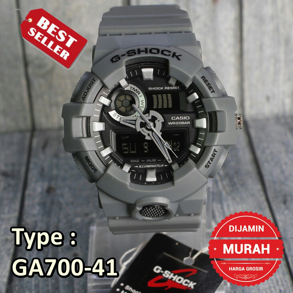 JAM TANGAN PRIA G-SHOCK CASIO GA 700 POLOS / JAM ANTI AIR