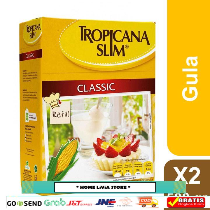 

Tropicana Slim Sweetener Classic Refiil 500 gr x 2 pcs