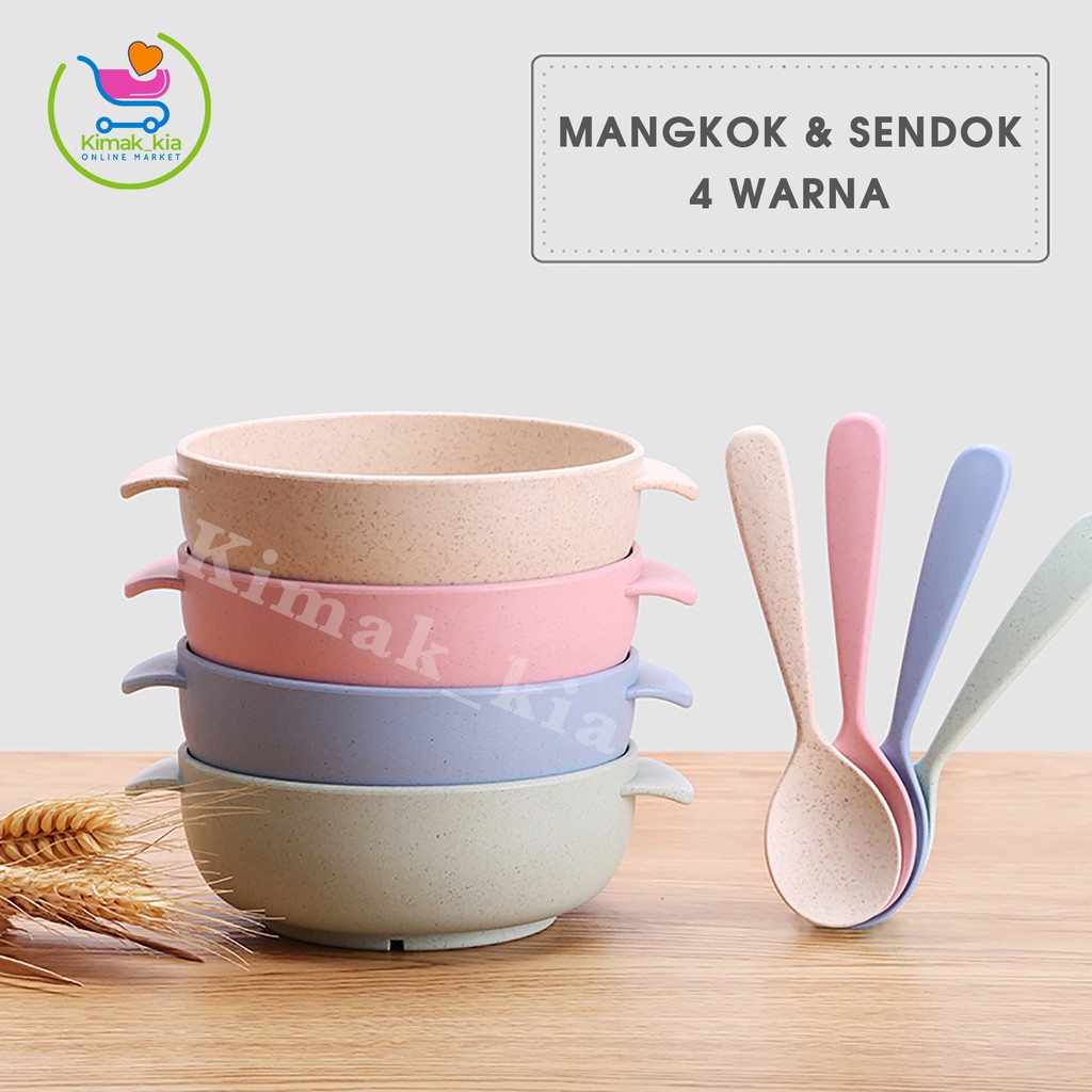 [PROMO] MANGKOK ANAK ALAT MAKAN ANAK MANGKUK SENDOK MAKAN BOWL BAHAN