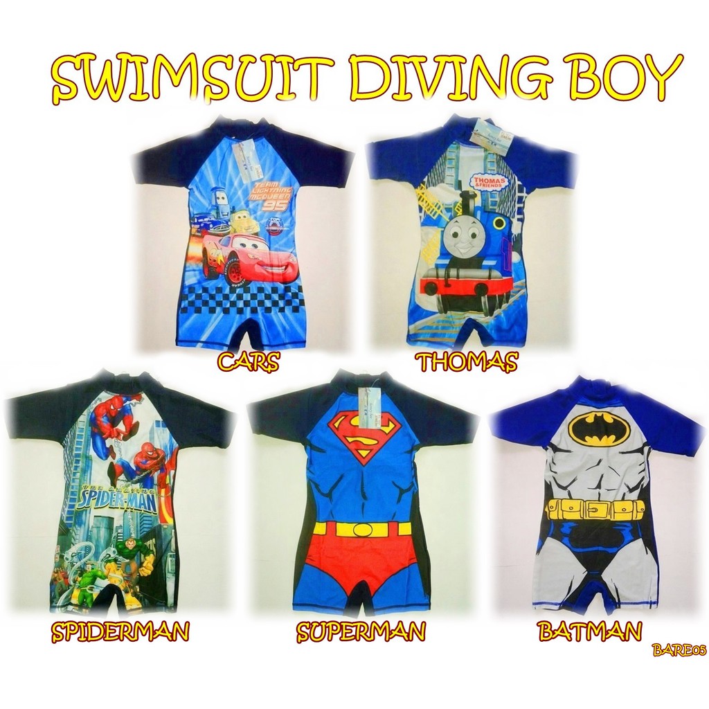 BARE05 SWIMSUIT DIVING BOY BAJU RENANG SELAM ANAK